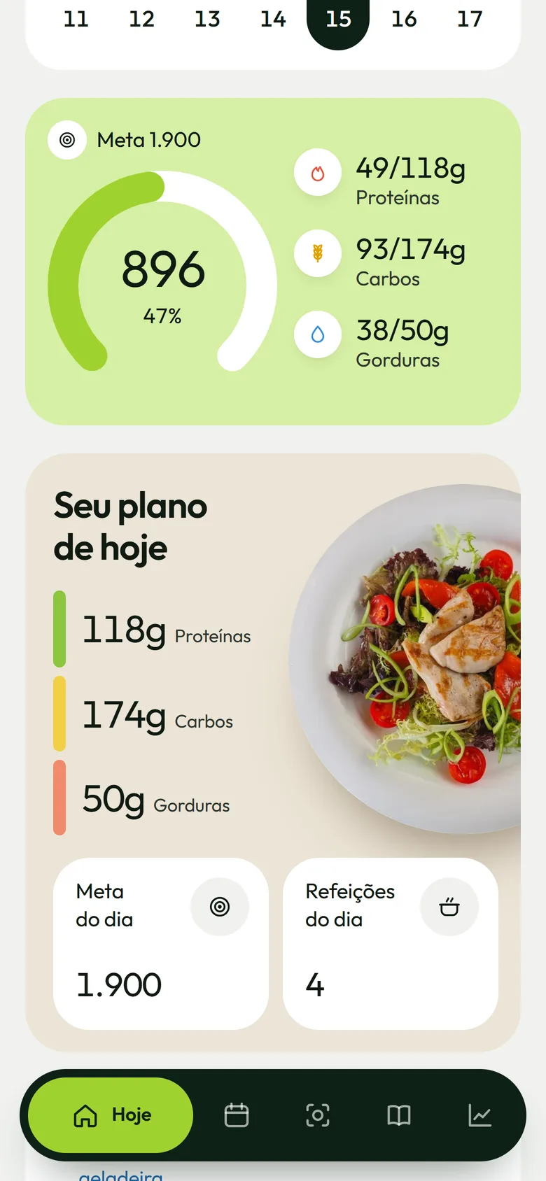 Plano do dia
